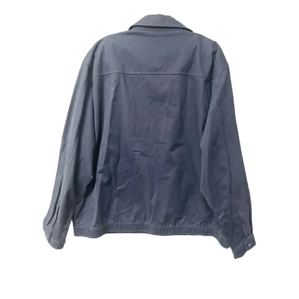 Chaps Men's Cotton XL TG XG Navy Blue Casual Jacket Inside Pocket Lined